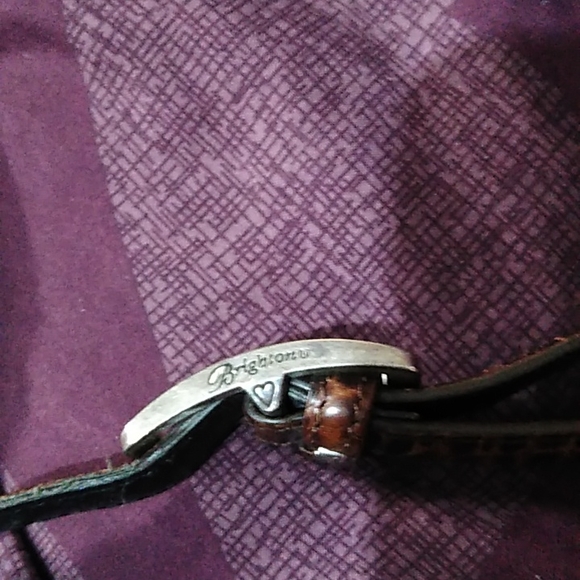 Small Brighton faux leather faux crocodile purse - Picture 11 of 13